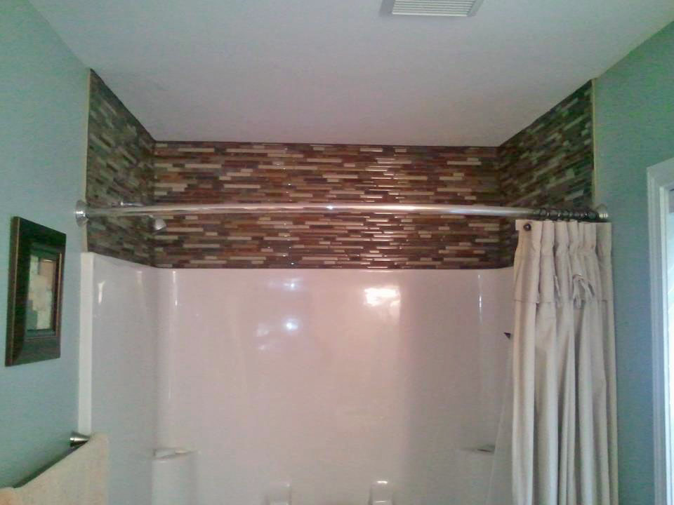 Tile over shower 2 Grace Construction, Inc.