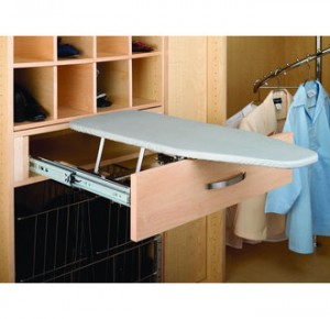 Built in drawer ironing board