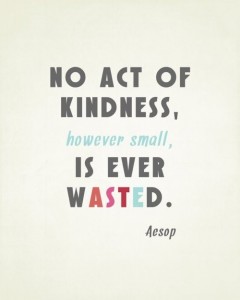 Aesop act of kindness